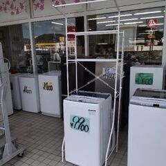 極上美品　洗濯機 ラック　棚　洗濯機　物干し竿　ハンガーラックの画像