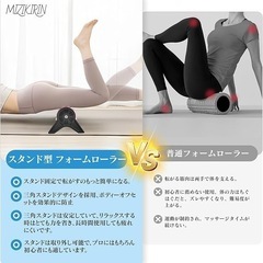 筋膜 ローラー 筋肉ほぐし フィットネス 男女兼用 収納袋 ストレッチポールの画像