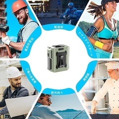 ベルトファン 腰掛け扇風機 強力 携帯扇風機 首掛け 腰掛け 熱中症対策 涼しいの画像