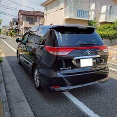 エスティマ2.4　アエラス20ｔｈアニバーサリー（特別仕様車）　H23　車検8/1　走行100000ｋ　社外メモリーナビ＆天井モニター＆フルセグＴＶ　Ｂカメラ　専用ハーフレザーシート　両側パワースライド　7人乗りの画像
