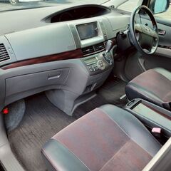 エスティマ2.4　アエラス20ｔｈアニバーサリー（特別仕様車）　H23　車検8/1　走行100000ｋ　社外メモリーナビ＆天井モニター＆フルセグＴＶ　Ｂカメラ　専用ハーフレザーシート　両側パワースライド　7人乗りの画像