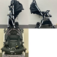 美品　pigeon ピジョン　ベビーカー　ブラックの画像