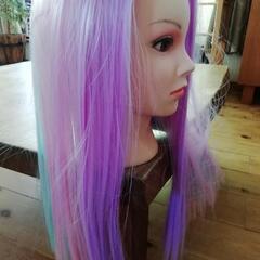 レインボーヘアマネキン差し上げますの画像