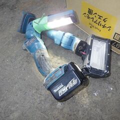 マキタ 破損品・動作品 充電式ブロア、充電式LEDワークライト 3点セットの画像