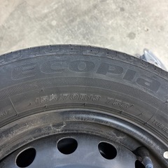 ミライース用　155/70R13純正タイヤの画像