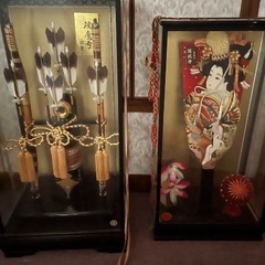破魔弓 と羽子板セットの画像