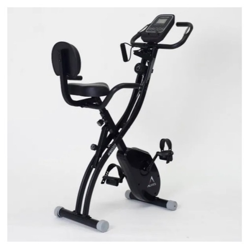 折りたたみ式エアロバイク（背もたれ付き・バンド付き）ALINCO AFBX5322