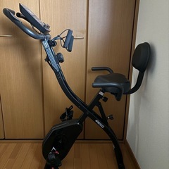 折りたたみ式エアロバイク（背もたれ付き・バンド付き）ALINCO AFBX5322の画像