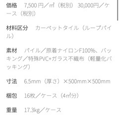 7/26まで　カーペットタイル　タピス セレクトPlus TSP-104 16枚の画像