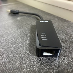 バッファロー BUFFALO 有線LANアダプター　ブラックの画像