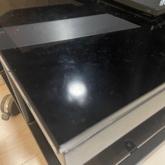 テレビ台 黒 キャスター付き　ガラスの画像