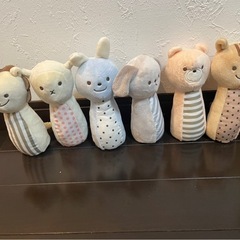 スタッキングトイ　ガラガラ　ぬいぐるみ　おもちゃ　ベビーの画像