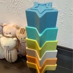 スタッキングトイ　ガラガラ　ぬいぐるみ　おもちゃ　ベビーの画像