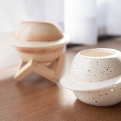 500円！ミニ鉢植え、小物入れ（くま、かば、土星、木星から選べます！）の画像