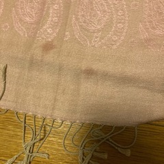 ピンク　ショール　中古　カシミアシルクの画像