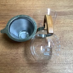 バンブーハンドルのコーヒーサーバーの画像