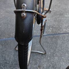  新品カゴとシート 付　オートライト26インチ自転車の画像