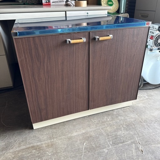 未使用 レマン ガス台 コンロ台 作業台 750×550×630mm