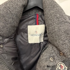 Moncler グレー ベスト ウール・ナイロン混合の画像