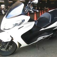 SUZUKI スカイウェイブ250M 白 エンジン始動確認 自賠保険で乗れます 半額配送キャンペーン 現状渡し諸経費￥0- 横浜 P-Yardの画像