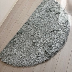 半円ラグ160cm ミントグリーンの画像