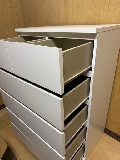 IKEA MALM（マルム）チェスト6段 ホワイト MALM マルム チェスト（引き出し×6）, ホワイト, 80x123 cm - IKEA