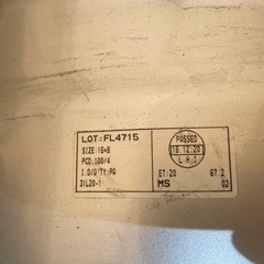 16インチ　8J+20 PCD100 シビック　インテグラ の画像