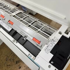 美品【 Panasonic 】パナソニック 100V おもに6畳用 ルームエアコン 自動フィルターお掃除ロボット EXシリーズ リモコン付 ポンプダウン済 CS-221DEXBKの画像