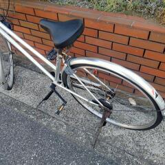 (chariyoshy出品)27インチ自転車、シルバーの画像