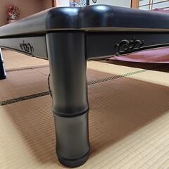 黒檀　テーブル　こたつの画像