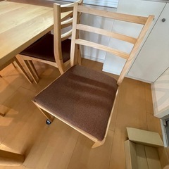★本日19時で受付終了★ダイニングテーブル　ダイニングチェア4脚　セット売り　の画像
