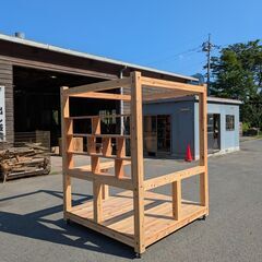 群馬県下仁田町産・自社加工の木製フレーム構造】屋外設置用｜直接取引限定の画像