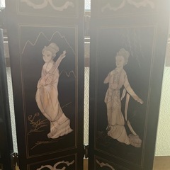 【調整中】卓上衝立・漆塗、螺鈿（高さ30cm）の画像