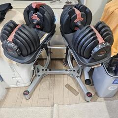可変式ダンベル、ベンチ、電気乗馬マシンの画像