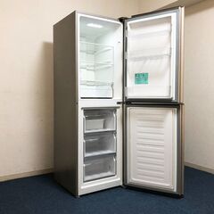ハイアール 218L 冷蔵庫 2ドア右開きタイプ Global Series JR-NF218A 省エネ機能 コンパクトボディ LED庫内灯 除菌清掃/動作確認済みの画像