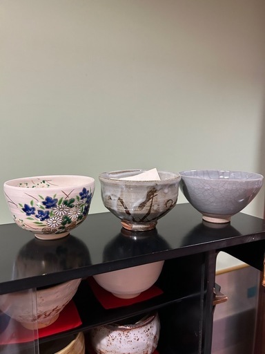 【12点セット】抹茶茶碗／茶筅付き／和食器／美品/大和高山特産 茶道具 陶器 12点セット】抹茶茶碗／茶筅付き／和食器／美品/大和高山特産