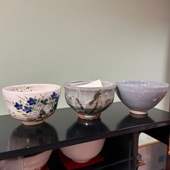 【12点セット】抹茶茶碗／茶筅付き／和食器／美品/大和高山特産 茶道具 陶器の画像