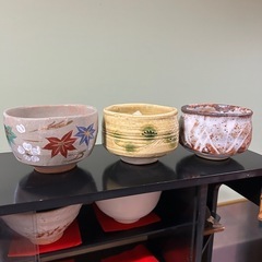 【12点セット】抹茶茶碗／茶筅付き／和食器／美品/大和高山特産 茶道具 陶器の画像