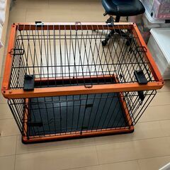 犬用ケージ　木製枠　頑丈ですの画像