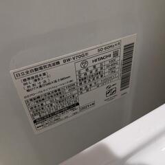 HITACHI 縦型洗濯機 2021年製 BW-V70G 取りに来ていただける方限定の画像