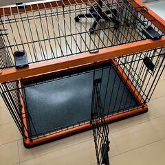 犬用ケージ　木製枠　頑丈ですの画像