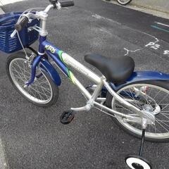 7/30 （水）~8/2（土）までお休み！中古子供自転車３６５１　前後タイヤ新品！　ブリヂストン　クロスファイヤーキッズ　１８インチ　ギヤなし　 身長１０６㎝前後　＊片足スタンドに変更可・無料（購入時のみ）の画像