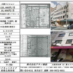 「大国町」駅徒歩３分　メゾネットタイプ店舗住居　