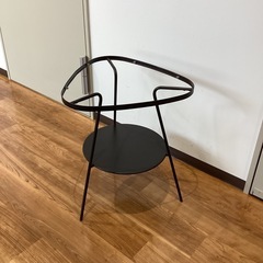 アルミ脚ガラステーブル（イケア）（町田市再生家具）0725の画像