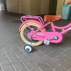 【屋内保管】子供用自転車　16インチ　SCALARE STYLE 16 美品　補助輪付きの画像