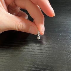 シルバー925両耳ピアスの画像