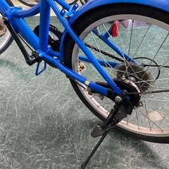 リユースのサカイ東金店  折りたたみ自転車 20インチ 青 ※ギア不良 TJ13474の画像