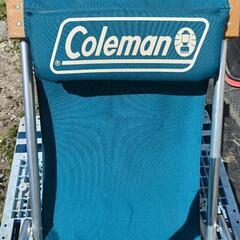[中古] Coleman（コールマン）ロッキングチェア - ターコイズブルー アウトドア/キャンプチェアの画像