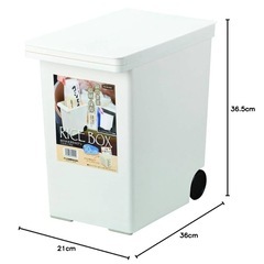 パール金属　米びつ　10kg キャスター付きの画像