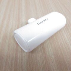 ( M-692 )PANTECH モバイルバッテリー type-C タイプC 5000mAh ホワイト 白 コンパクト 小さめ 中古 動作確認済みの画像